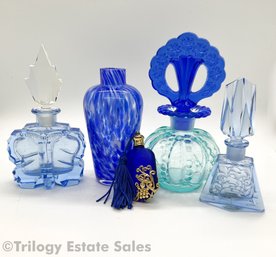 Blue Perfume Bottles