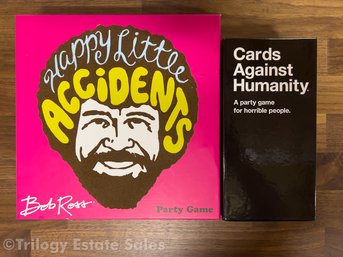 Party Games: Cards Against Humanity And Bob Ross Happy Accident