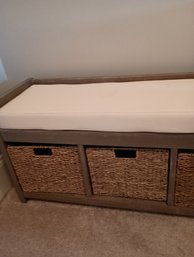 Bench Seat W/ Storage Baskets