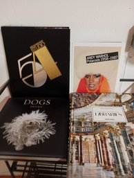 Four ArtBooks Andy Warhol Dogs Studio 54 Libraries