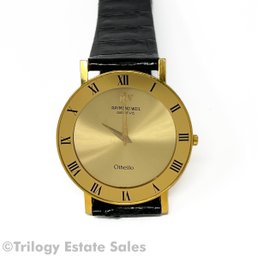 Ramond Weil 18kt Gold Plated Othello Ultra Thin Quartz Wristwatch