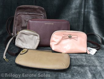 Small Crossbody Bags, Leather Goods, Pink Vinyl Coach Zipper Pouch