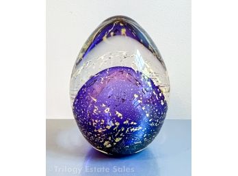 Signed Art Glass Paperweight