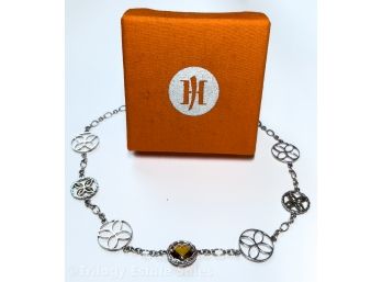 John Hardy 18k & Sterling Silver Citrine Batu Kawung Station 18' Necklace