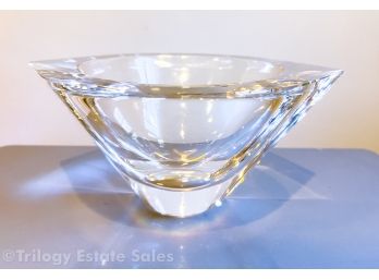 Orrefors Crystal Bowl Signed Number 114474-13