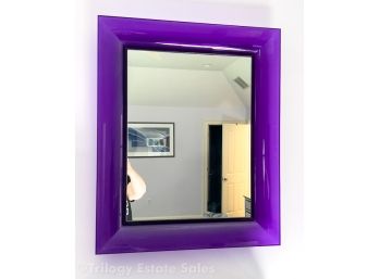 Starck Kartell Francois Ghost Purple Acrylic Rectangular Mirror