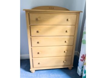 Ethan Allen Light Maple 5-Drawer Tall Dresser