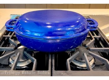 Sur La Table Cobalt Blue Enameled Cast Iron Dutch Oven