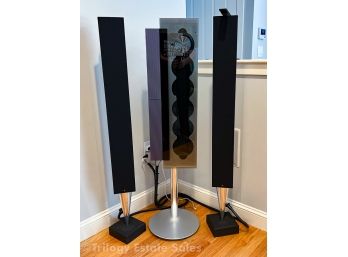 Bang & Olufsen Beosound 9000 Tower Stereo With Stand Remote Owners Manual And B&O Beolab 8000 Speakers