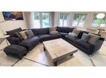 Antonio Citterio B&B Italia Extra Large Harry Sofa & Oriente Footrest (5 Pieces)