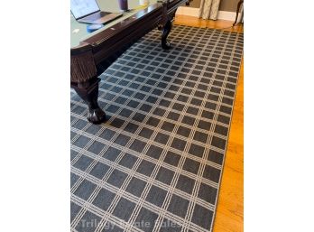 ROOM SIZE Charcoal & Beige Rug 10’ X 24’