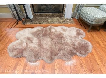 Arhaus Sheepskin Wool Rug In Vole 72' X 48'