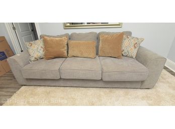 Upholstered Beige Sofa