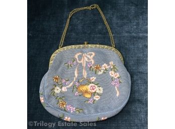 Marion Petit Point Evening Bag With Chain Strap