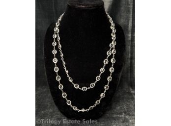 Trifari Opera Length Rhinestone Necklace Made In Germany