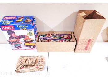 Vintage Lincoln Logs & Tinker Toys