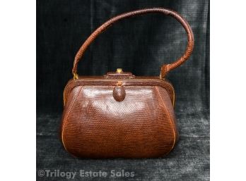 Bags By Josef Made In France Alligator Embossed Vintage Bag