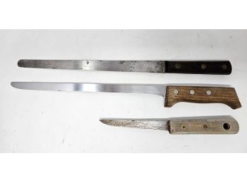 Veritable Breswick Sabatier And Two Additional Knives