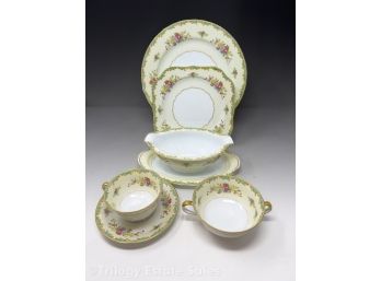 Noritake Japan Green And Yellow Unnamed Floral Pattern