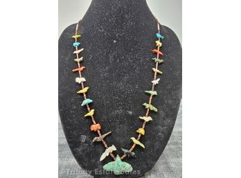 Native American Figural Stone Necklace