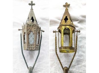 Two Gothic Post-Top Lights