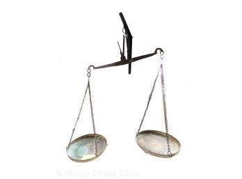 Antique Iron And Brace Hanging Balance