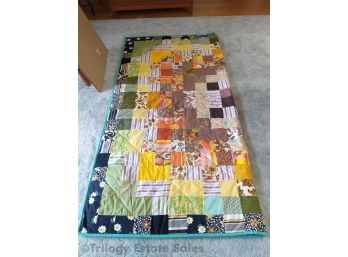 Vintage Patchwork Hand-Made Quilt