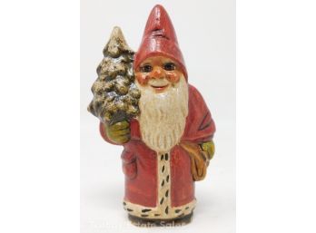 Vaillancourt Folk Art 1988 #242 Santa With A Tree