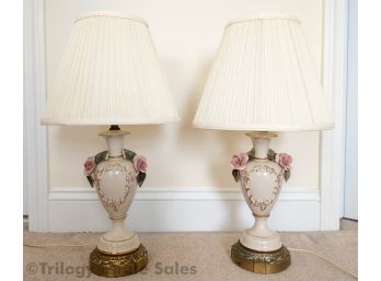 Matching Porcelain Lamps