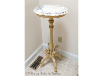 Italian Marble Top Plant Stand