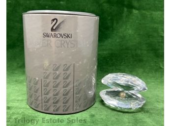 Swarovski Crystal Pearl In Oyster With Original Box