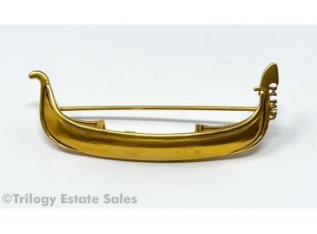 MFA Gold-Tone Gondola Brooch