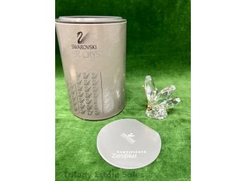 Swarovski Crystal Butterly In Original Box