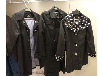 Three Womens Rain/Trench Coats London Fog Size M