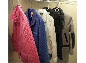 Five Assorted Womens Jackets Size M