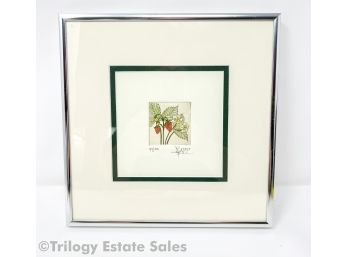 Strawberries Signed & Numbered Bob Lafferandre Hand-Pulled Etching