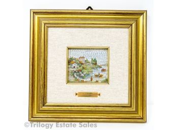 Franchino Micromosaic Of Italian Fishing Village Scene