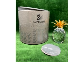 Swarovski Crystal Pineapple With Original Box