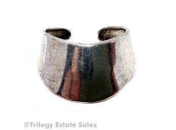 Modernist Sterling Silver Cuff Bracelet`