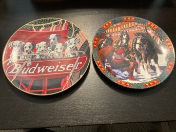 Budweiser Plates With Dogs And Horses