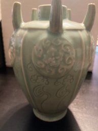 Celadon Asian Jar