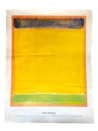 Mark Rothko Whitney Museum Offset Lithograph