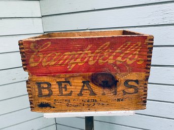 Vintage Wood Campbells Crate