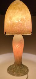 French Pate De Verre Mushroom Lamp After Emile Gall By Lumierres De La Ville