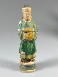 Chinese Tang Dynasty Style Sancai Glazed Attendant