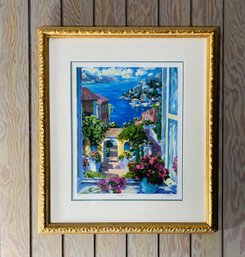 Julian Askens Signed Print Windows 1 Giltwood Frame