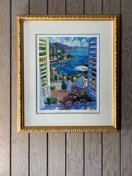 Julian Askens Signed Print Windows II Giltwood Frame