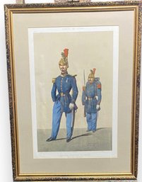 19th C. Framed French Lithograph From The St. Regis Hotel