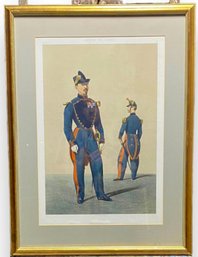 19th C. Framed French Lithograph From The St. Regis Hotel