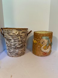 Basket & Step Stool Lot